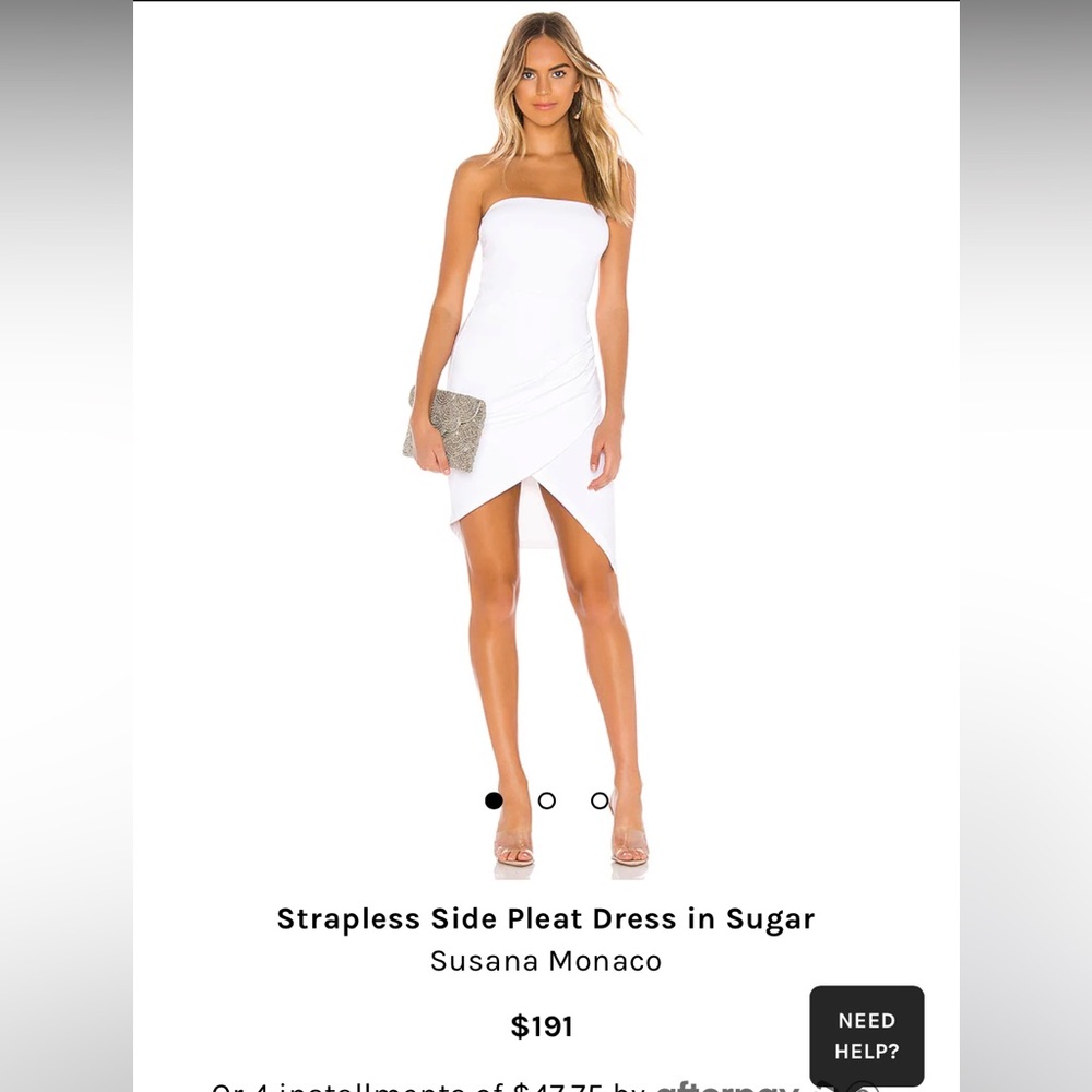 REVOLVE White Strapless Mini Dress